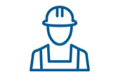 Contractor icon - man with hardhat