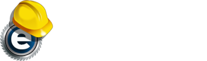 small eContractors logo with hardhat graphic