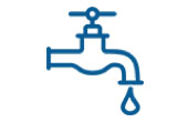 Plumbing icon - dripping faucet